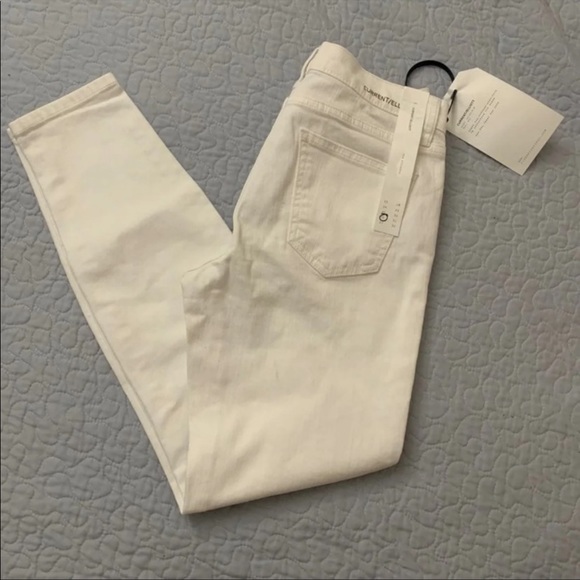 NWT Current/Elliott White The Stiletto Ankle Skinny Jeans Size 26 - Picture 8 of 11